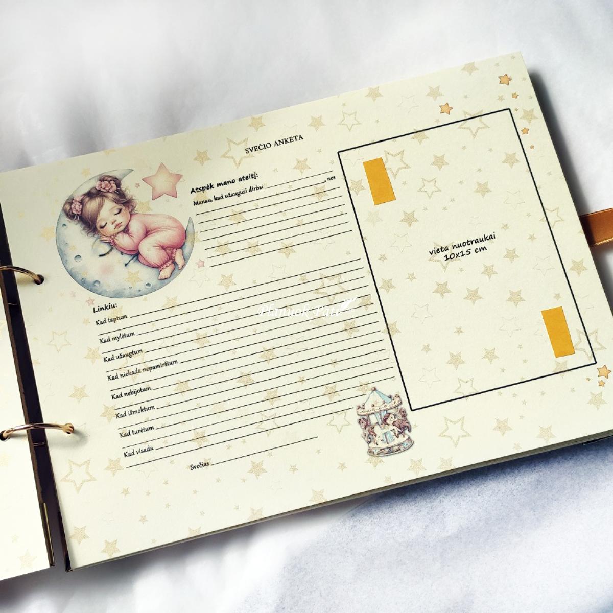 Krikštynų knyga dviem vaikučiams