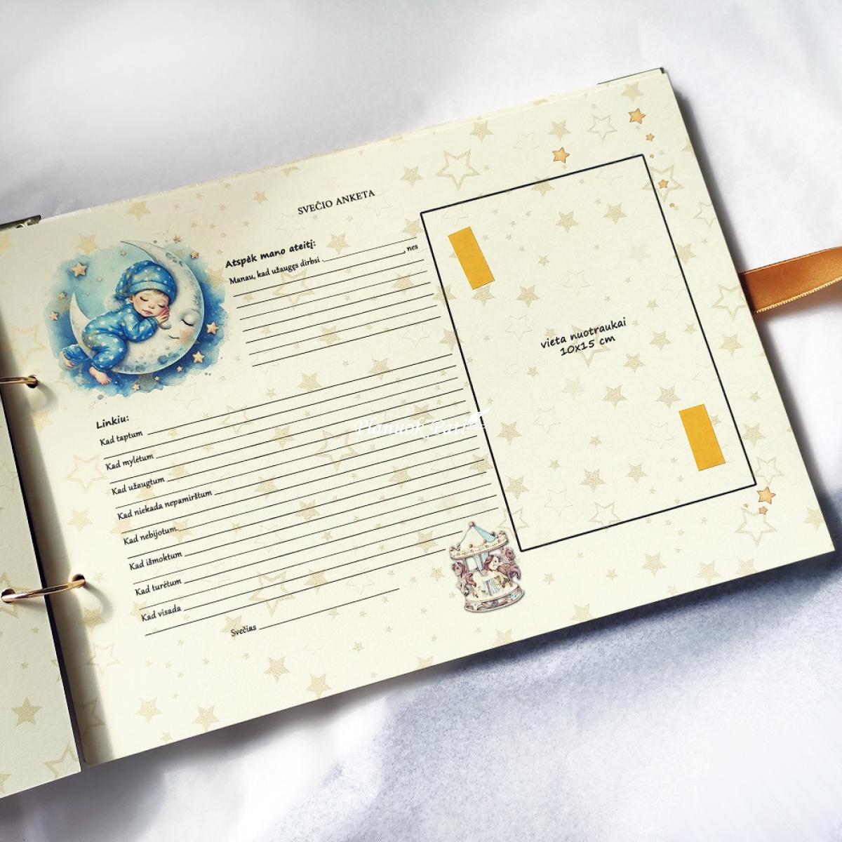 Krikštynų knyga dviem vaikučiams