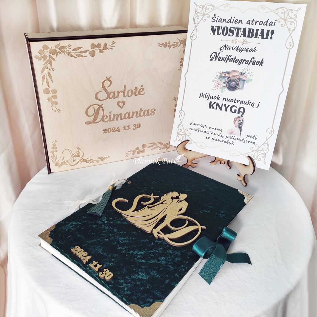 Palinkėjimų knyga vestuvėms Jaunieji