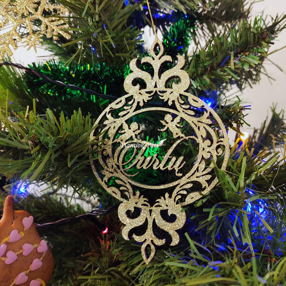 Kalėdinių žaisliukų rinkinys dėžutėje - Nuoširdūs linkėjimai