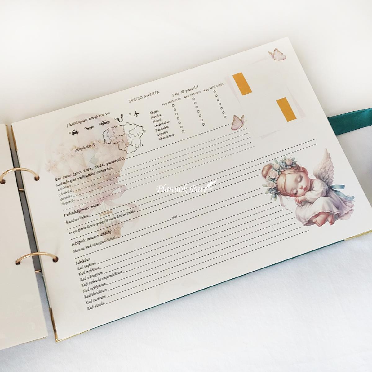 Krikštynų knyga Angelo malda