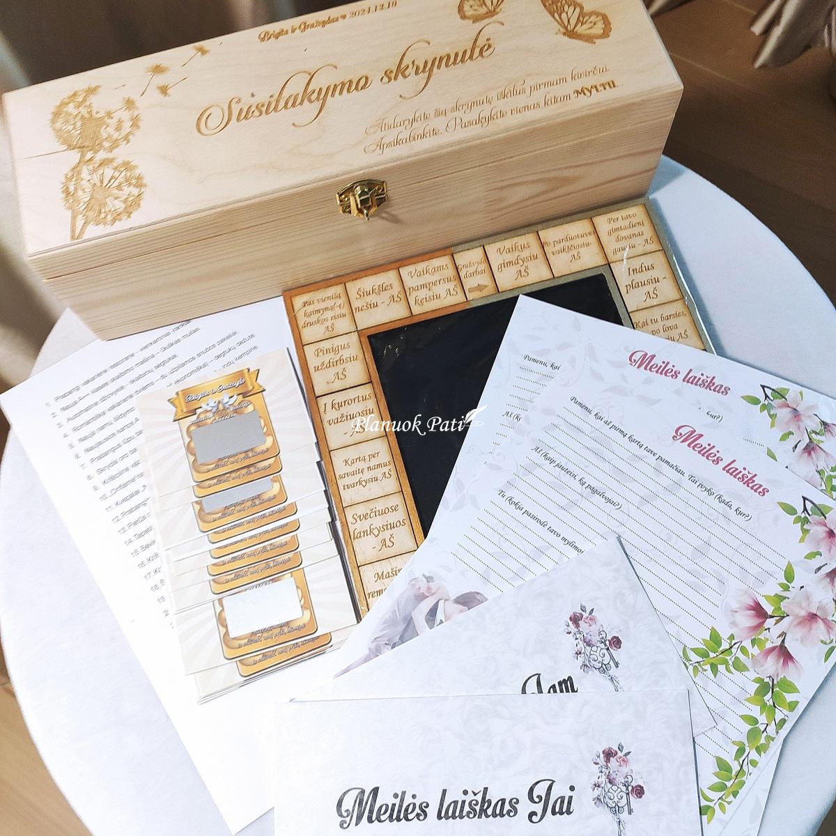 Vestuvių žaidimų komplektas liudininkams