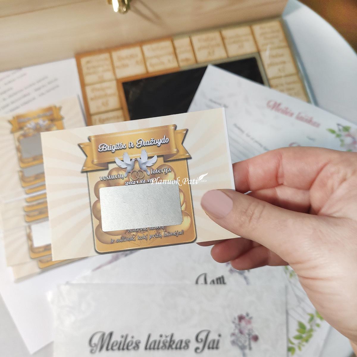 Vestuvių žaidimų komplektas liudininkams