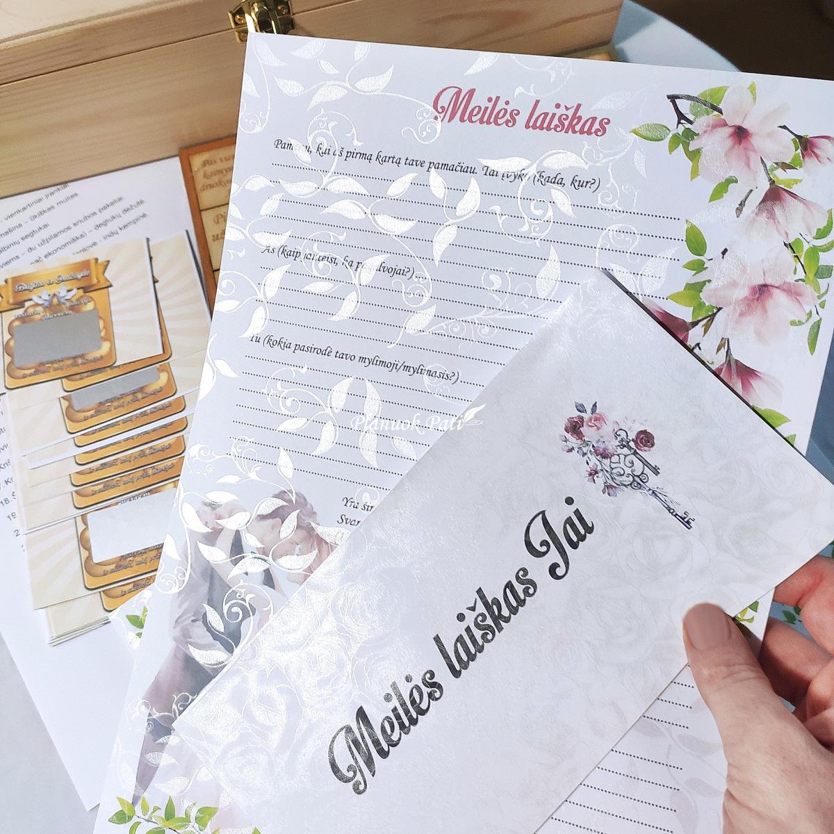 Vestuvių žaidimų komplektas liudininkams