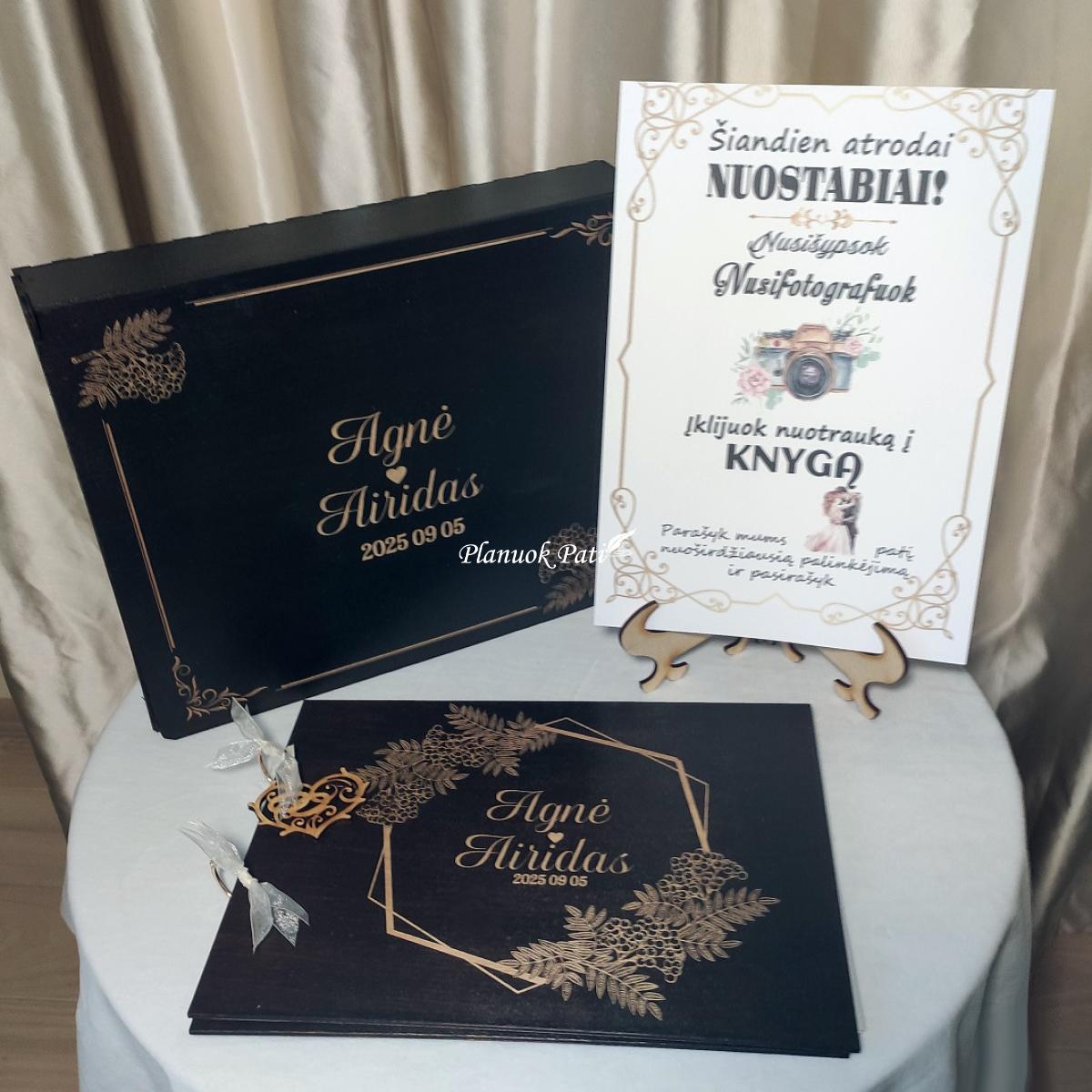 Vestuvinė palinkėjimų knyga Šermukšnio bučinys