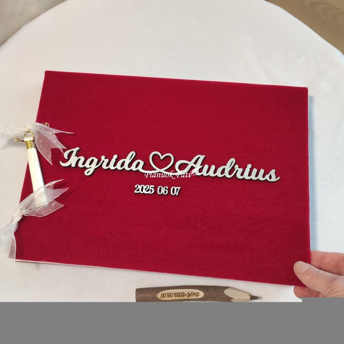 Palinkėjimų knyga vestuvėms Sidabro gija