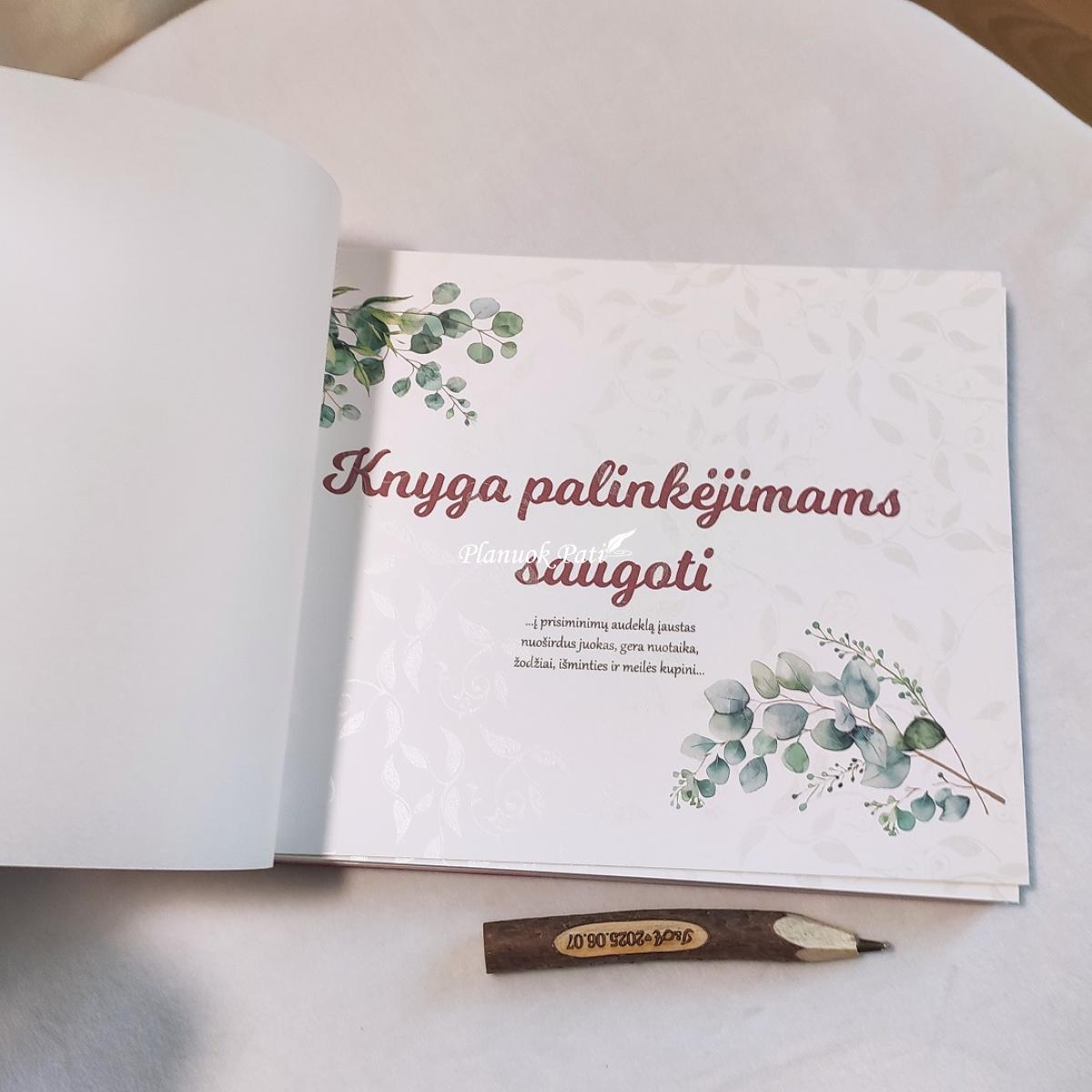 Palinkėjimų knyga vestuvėms Sidabro gija