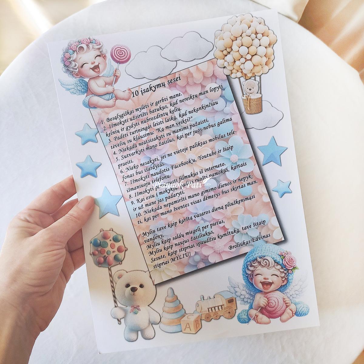 Įsakymai broliui ar sesei su loterija