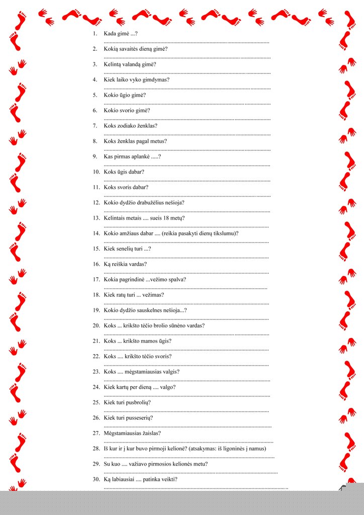 Krikštynų viktorina