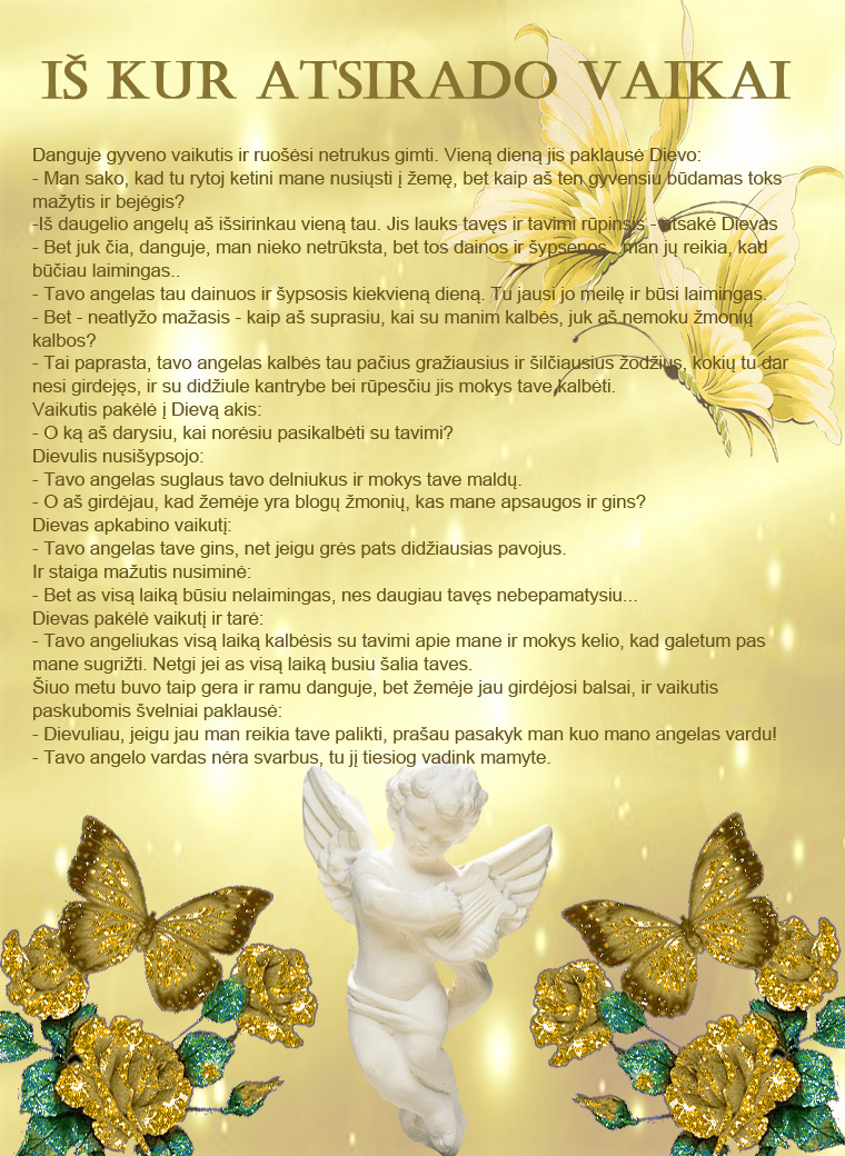 Pasaka apie tai, iš kur atsirado vaikai