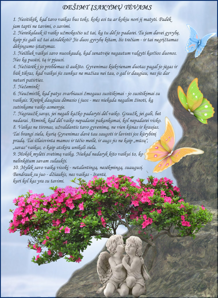 Dešimt įsakymų tėvams