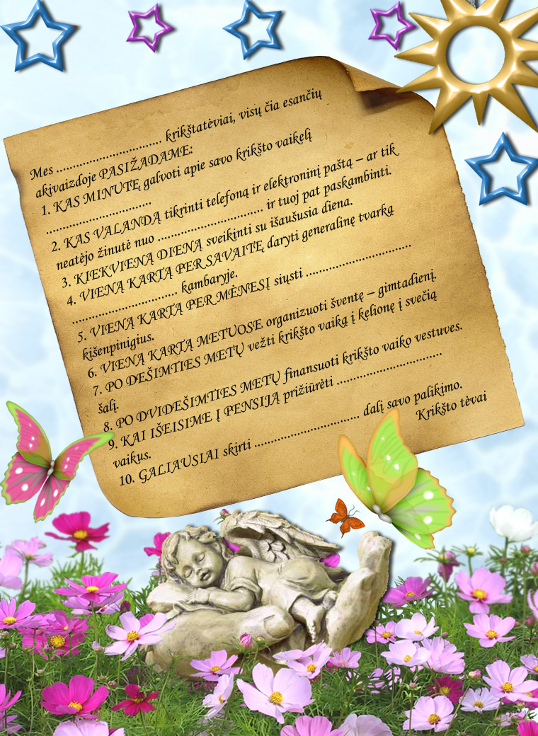 Krikšto tėvų pasižadėjimas