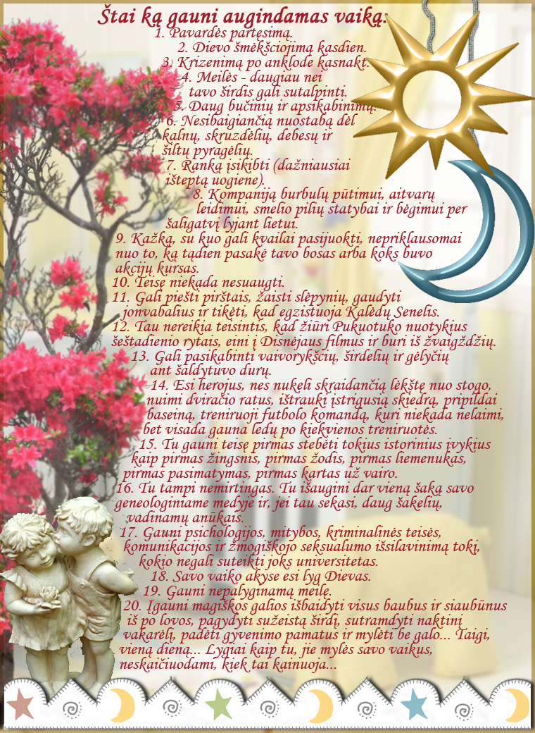 Kam reikalingi vaikai