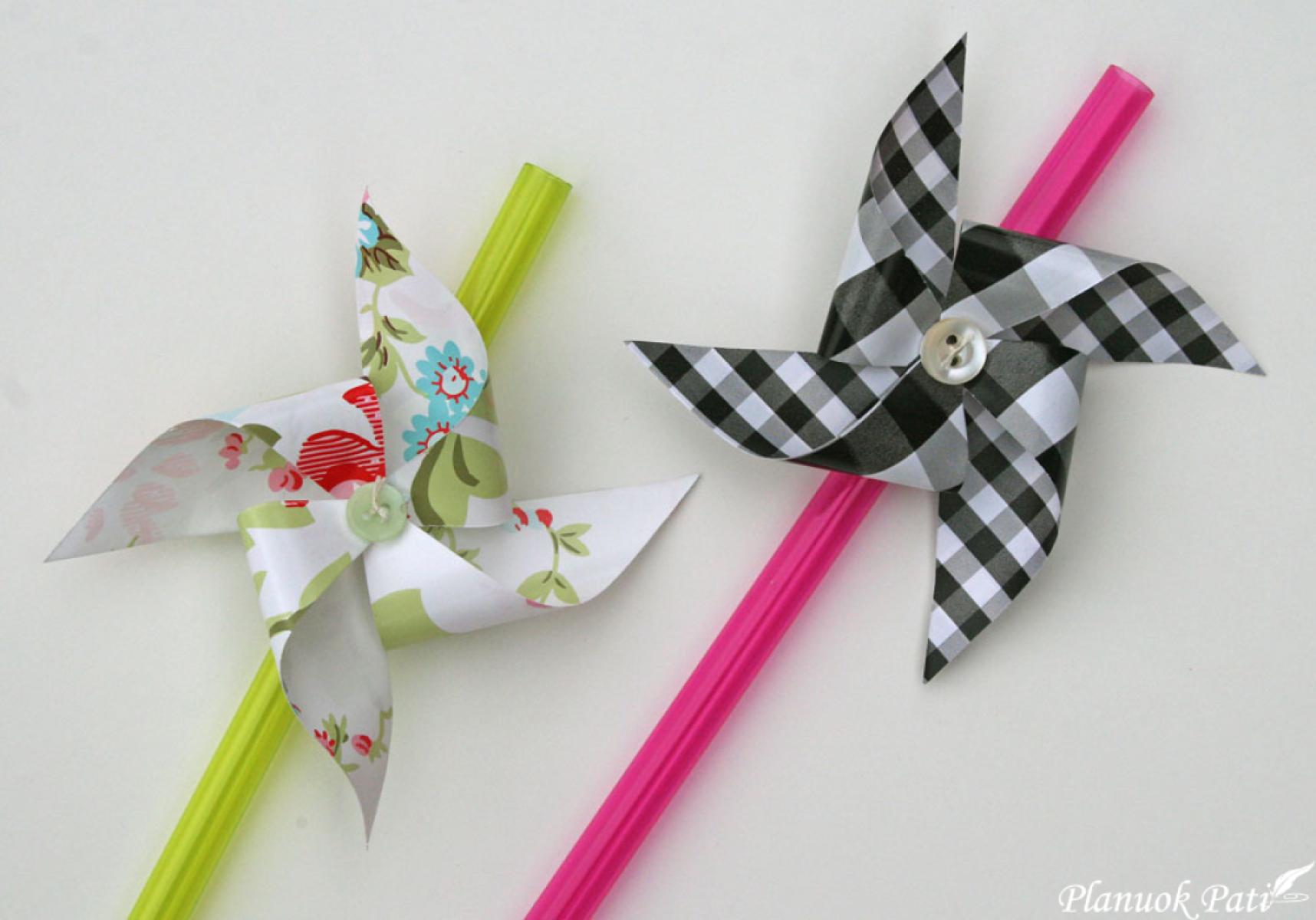 Vėjo malūnėlis šventės dekoravimui