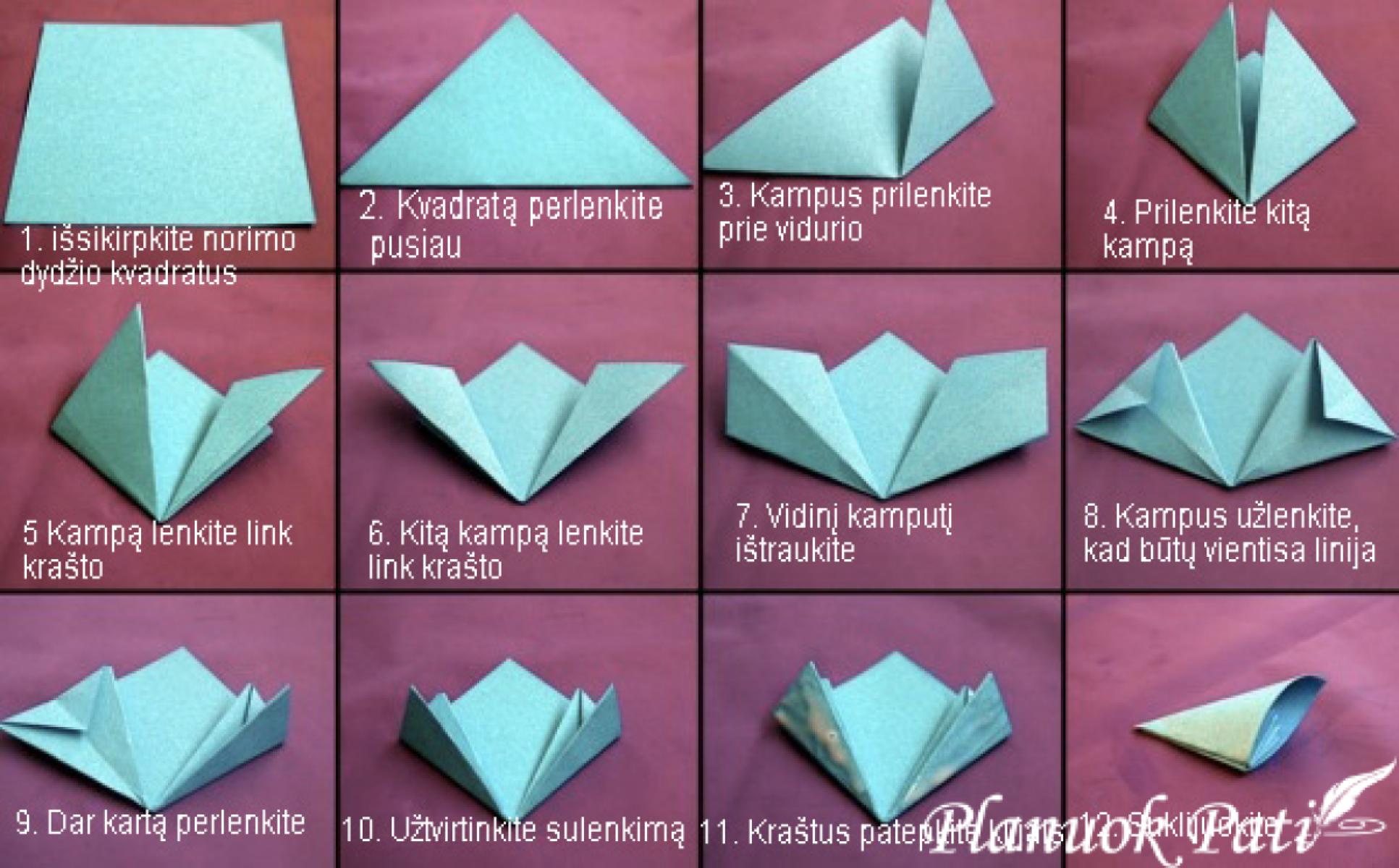 Kusudama - nuostabaus grožio dekoracija