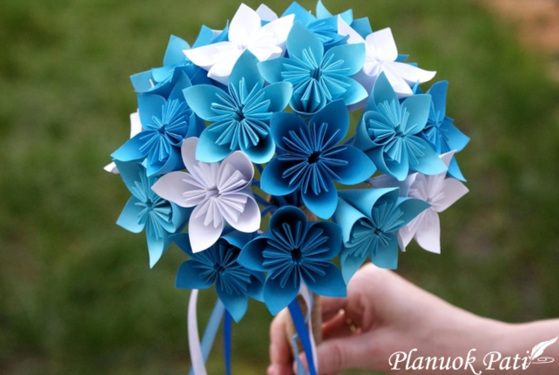 Kusudama - nuostabaus grožio dekoracija