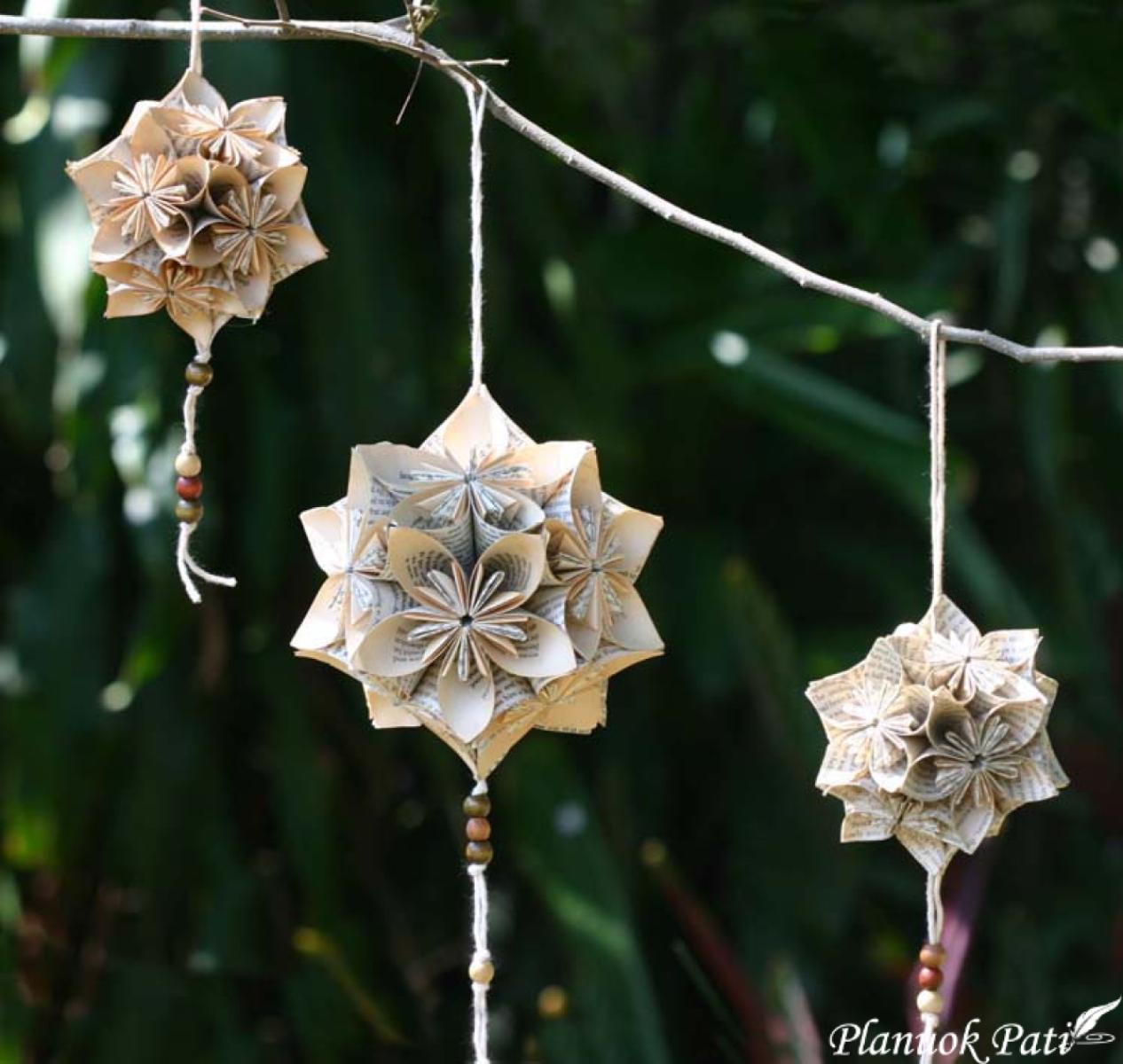 Kusudama - nuostabaus grožio dekoracija