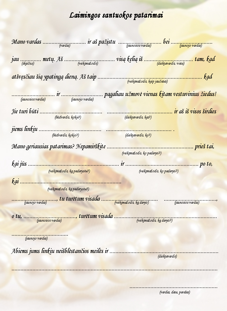 Laimingos santuokos patarimų knyga