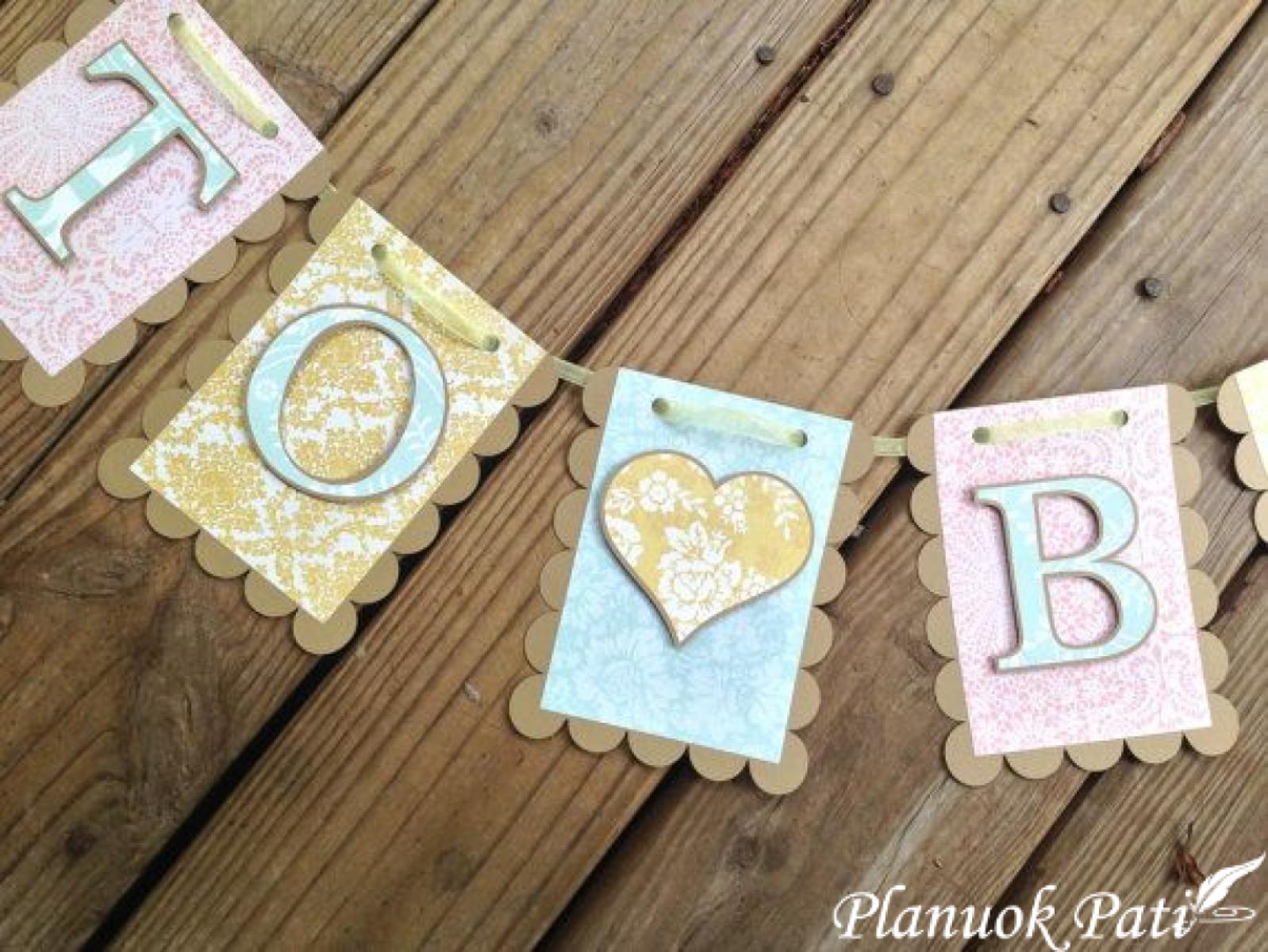 Girlianda krikštynoms ar gimtadieniui