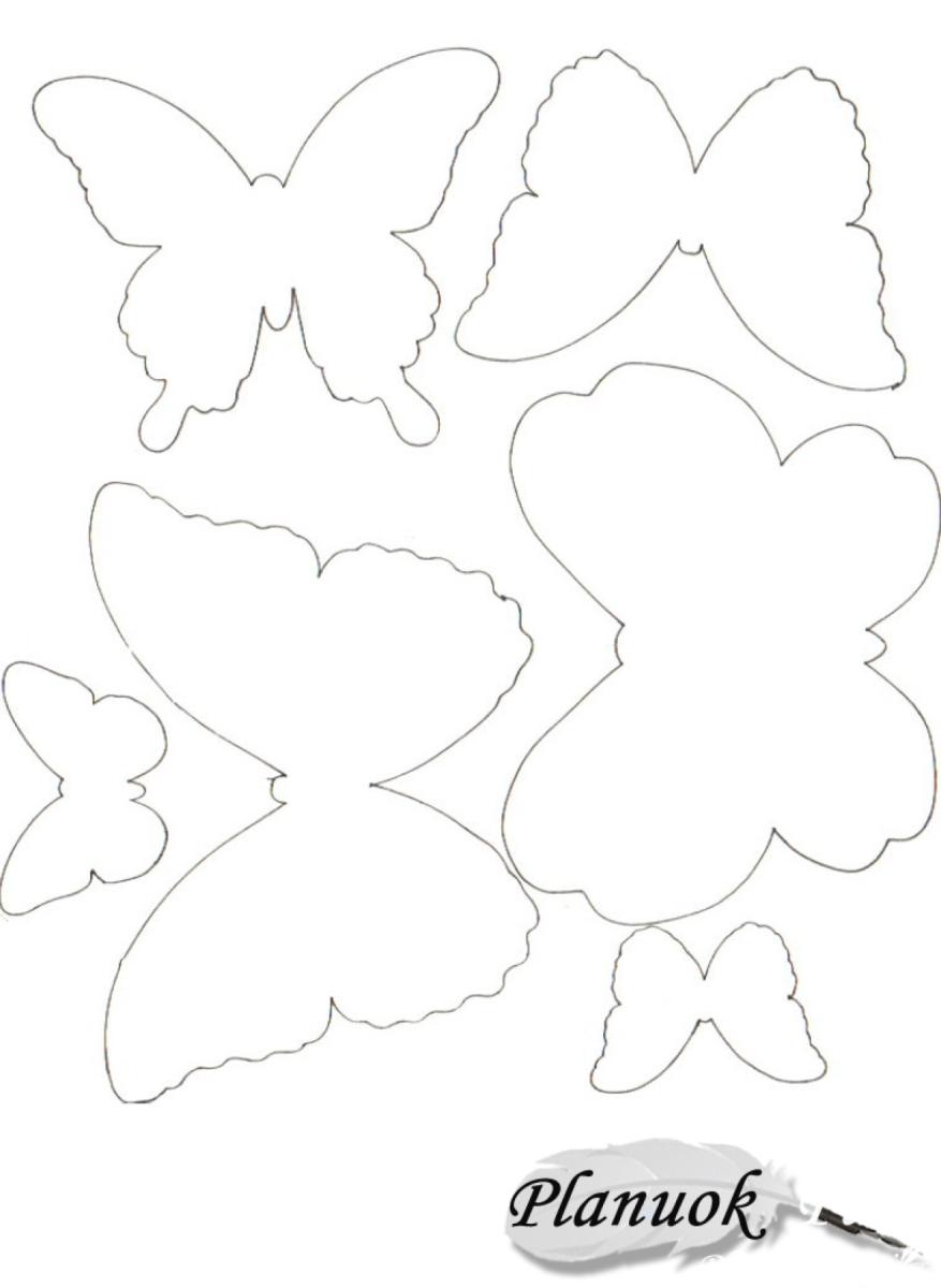 Drugeliai - dekoracija stalui, o gal net tema šventei