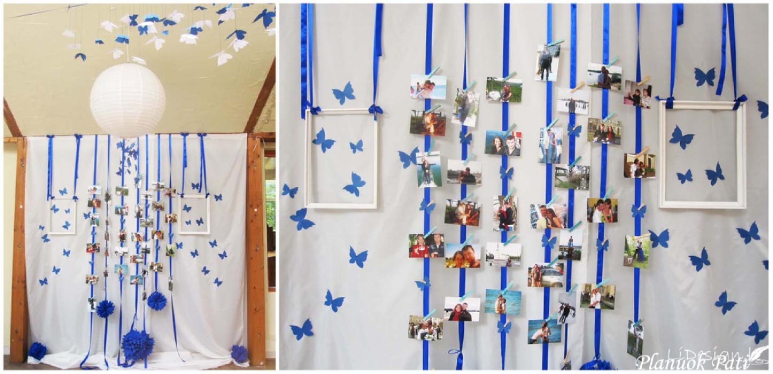 Drugeliai - dekoracija stalui, o gal net tema šventei