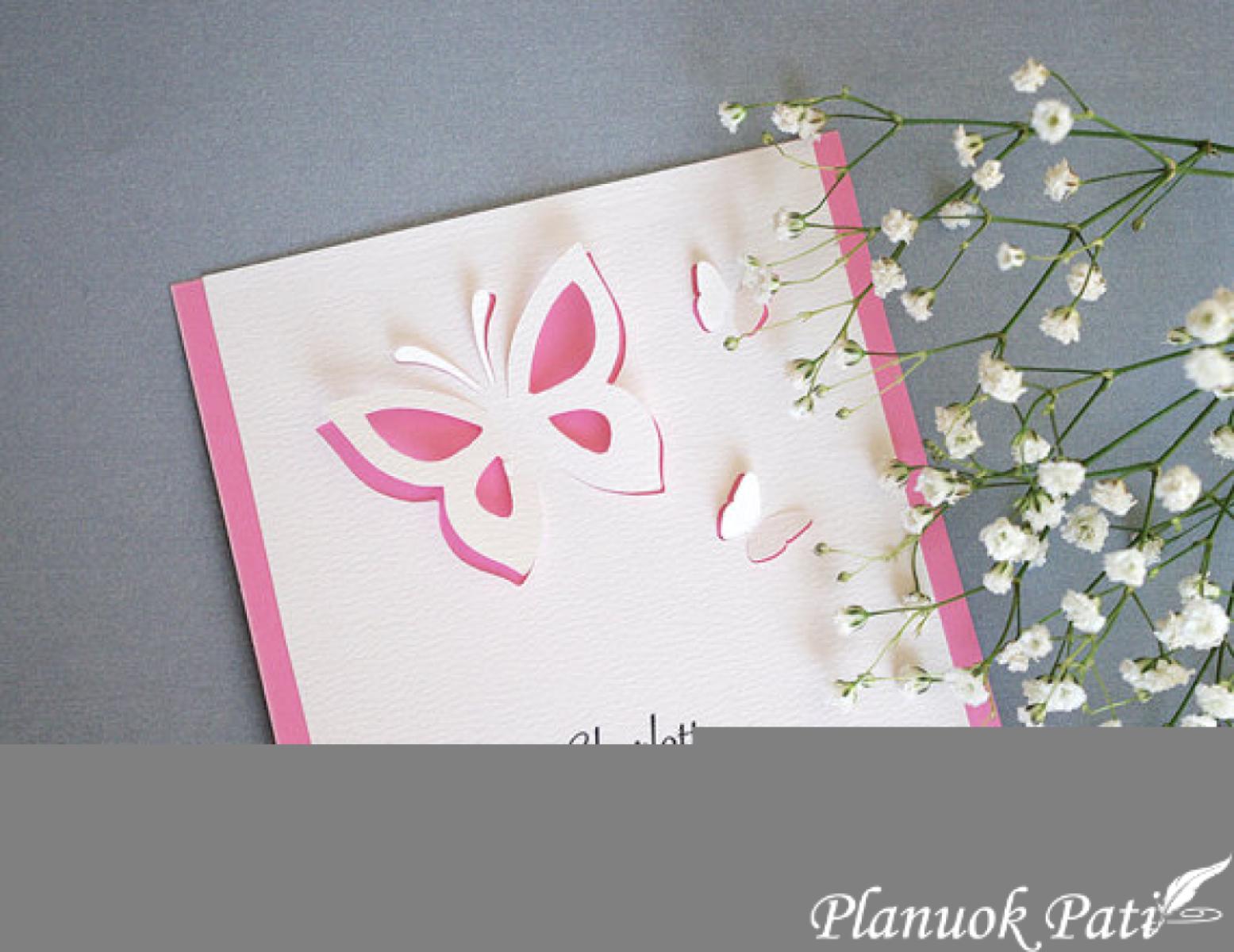 Drugeliai - dekoracija stalui, o gal net tema šventei