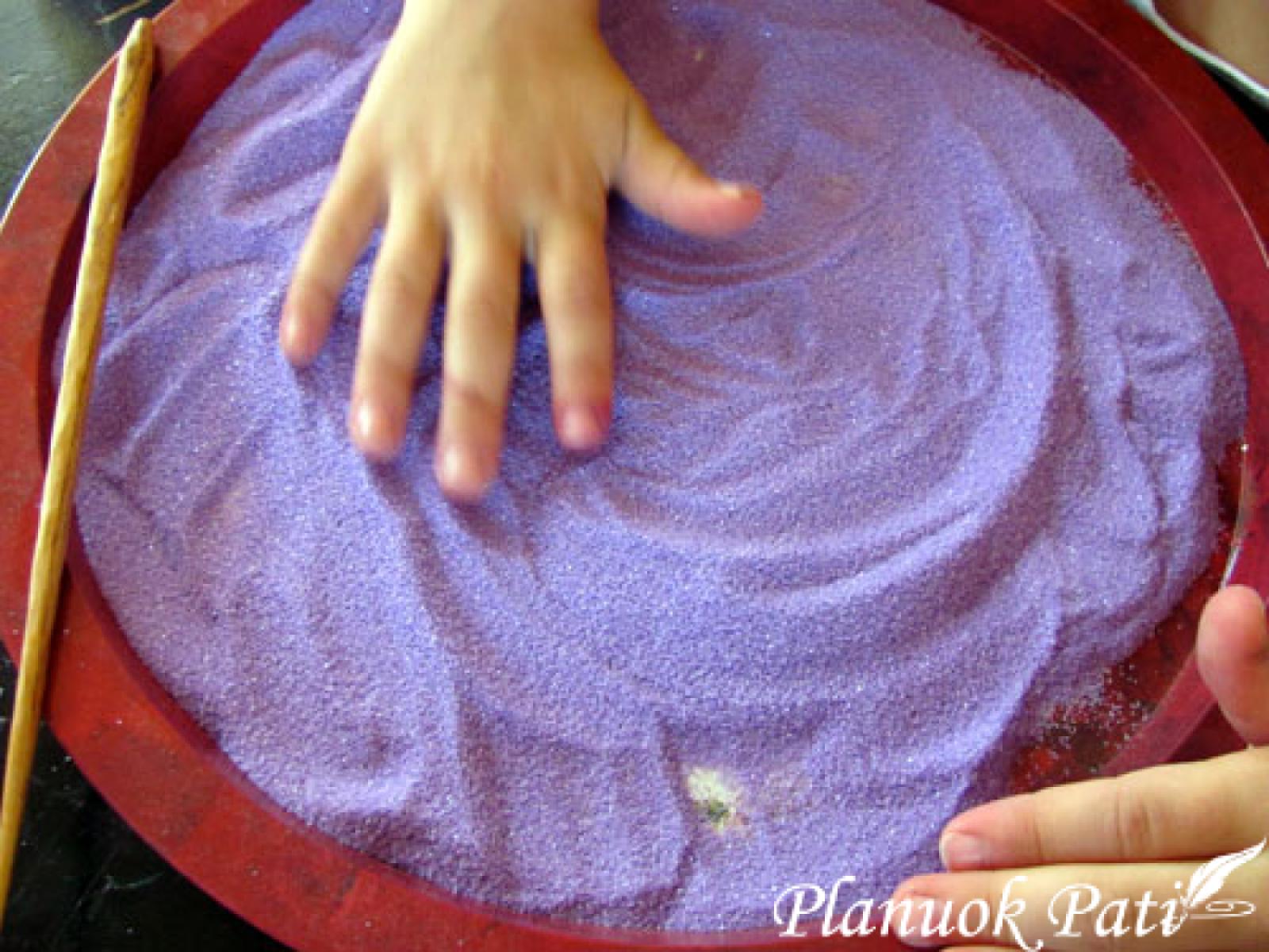 Spalvotas smėlis - smėlio ceremonijai