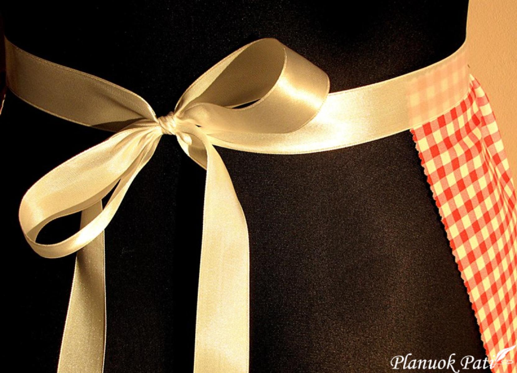 Stilinga prijuostė iš virtuvinio rankšluostuko