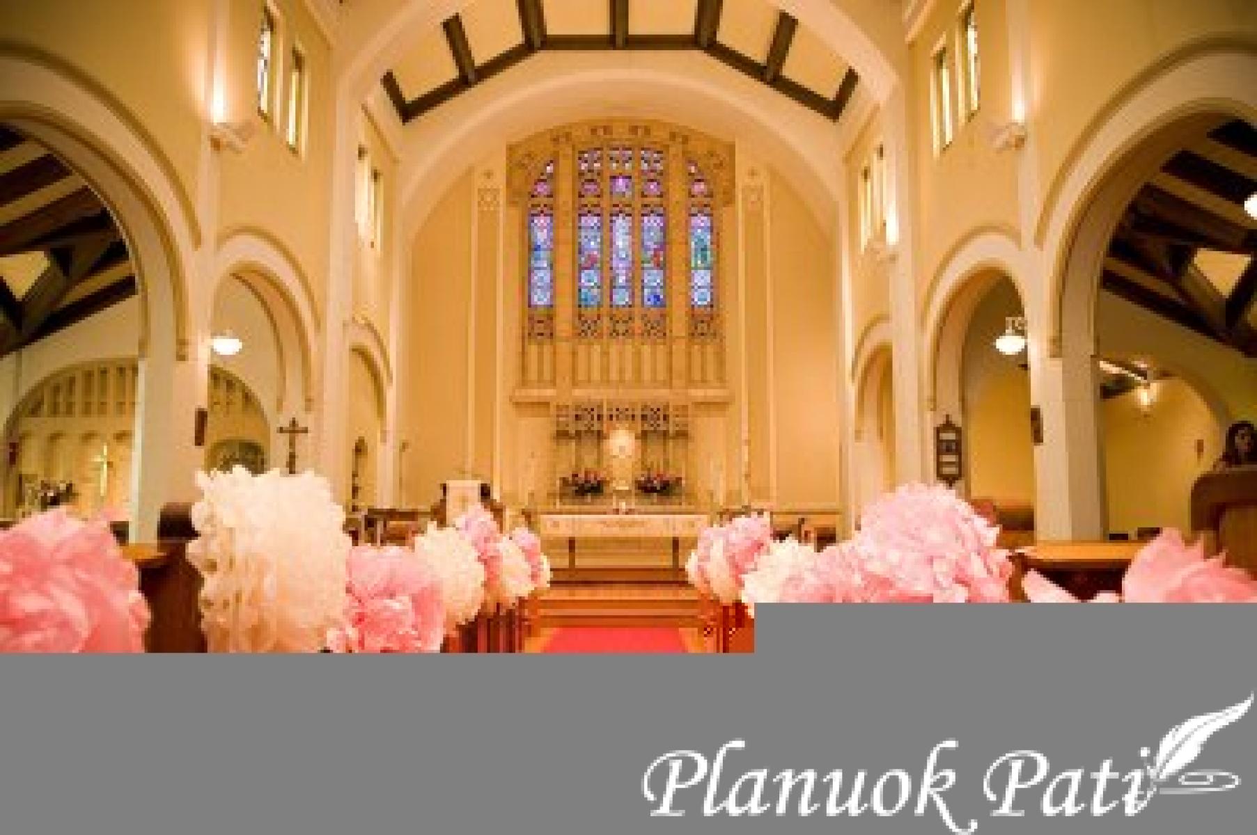 Bažnyčios dekoras - kaip papuošti santuokos ceremonijai