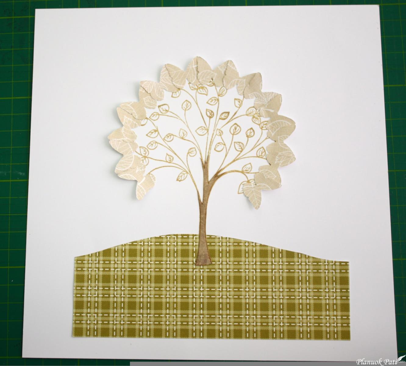 Diplomas, padarytas skrebinimo technika