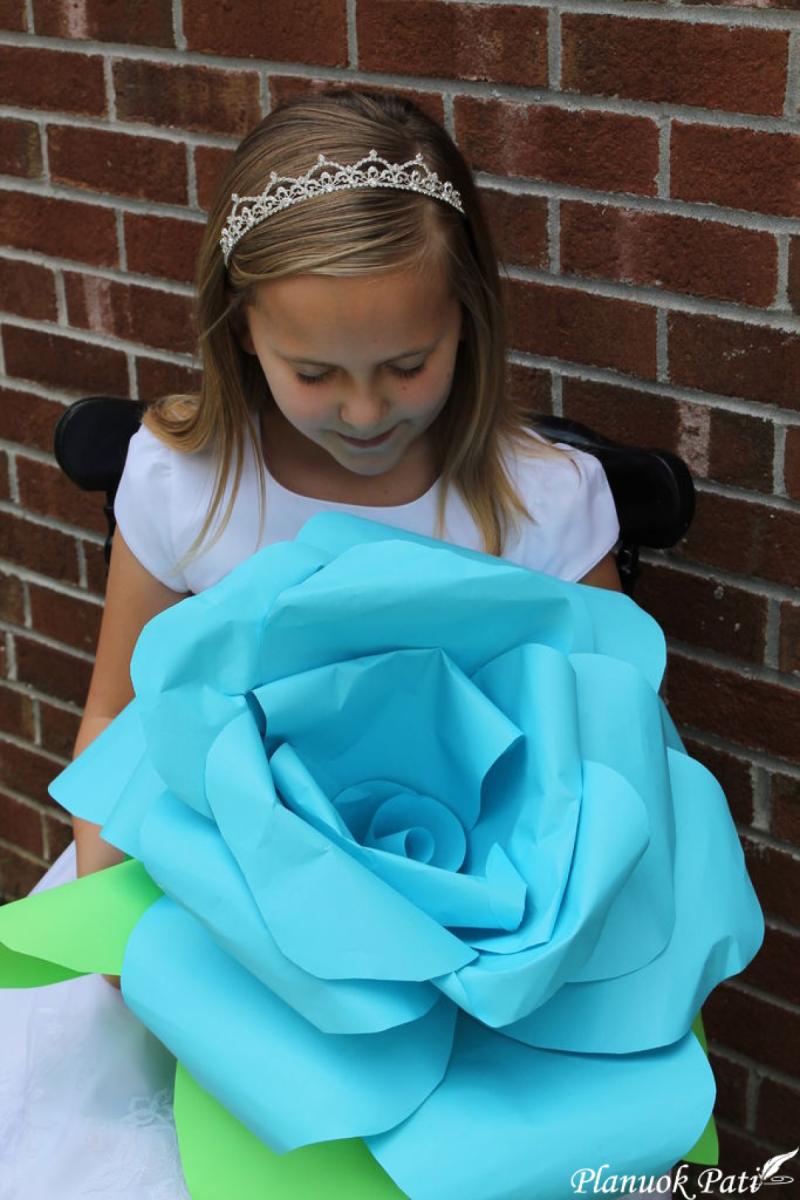 Vestuvių dekoracija - 3D gėlės