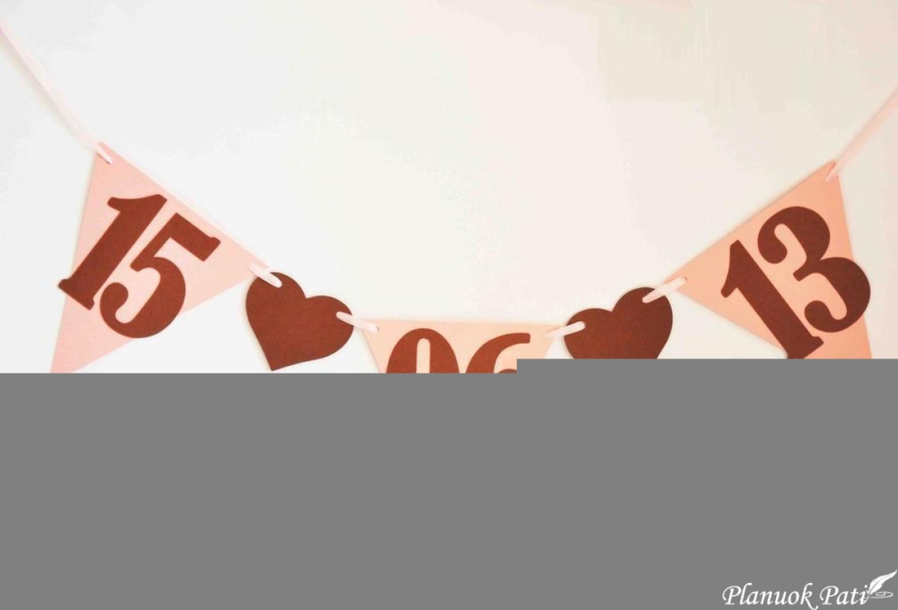 Girliandos - dekoracija vestuvėms