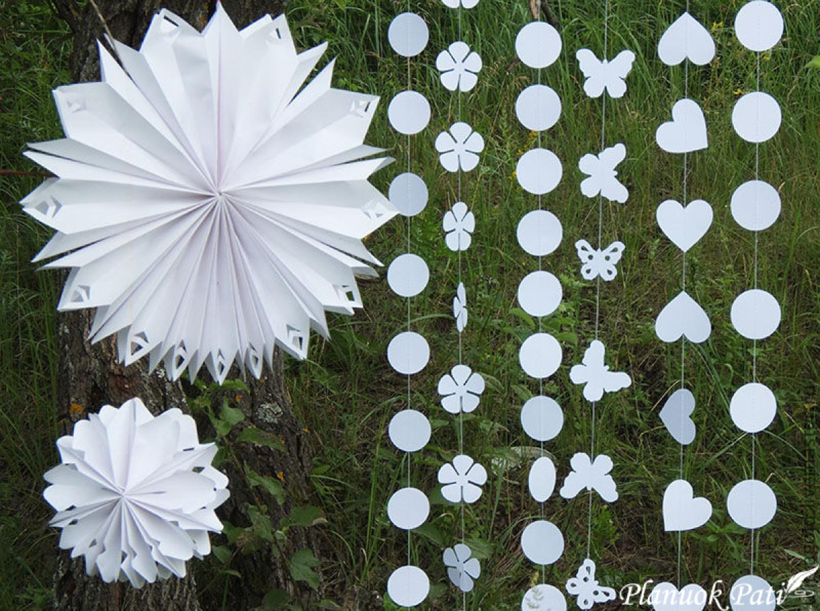 Girliandos - dekoracija vestuvėms