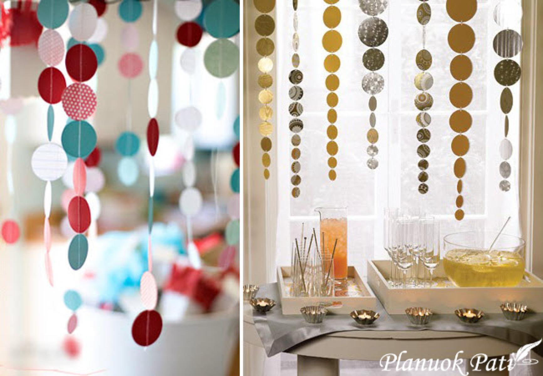 Girliandos - dekoracija vestuvėms