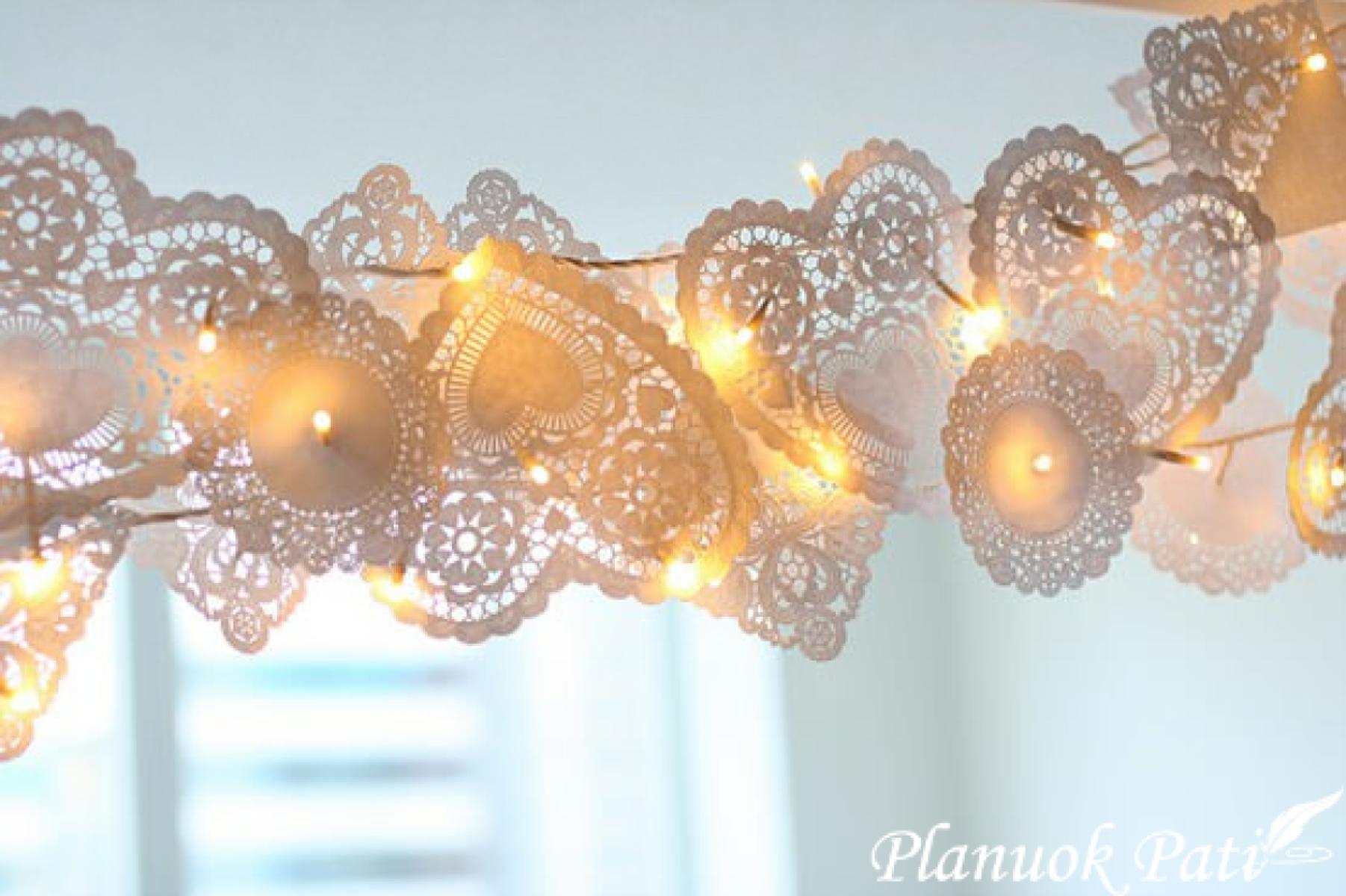 Girliandos - dekoracija vestuvėms