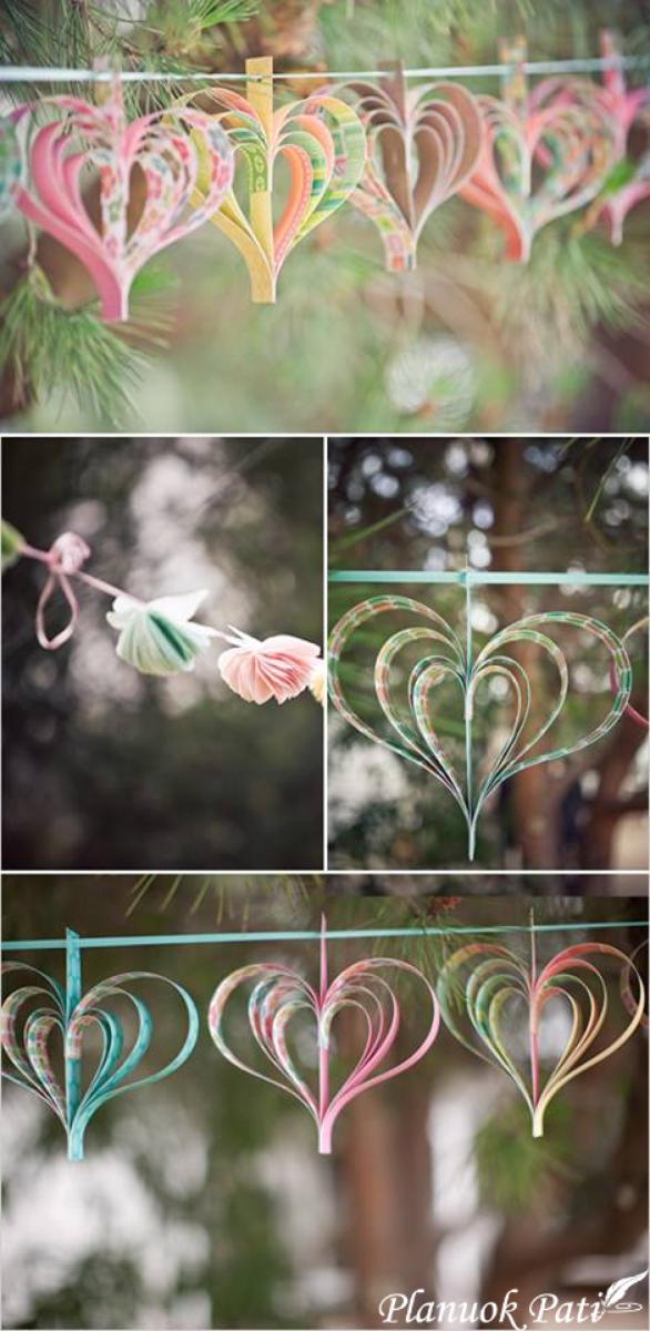 Girliandos - dekoracija vestuvėms