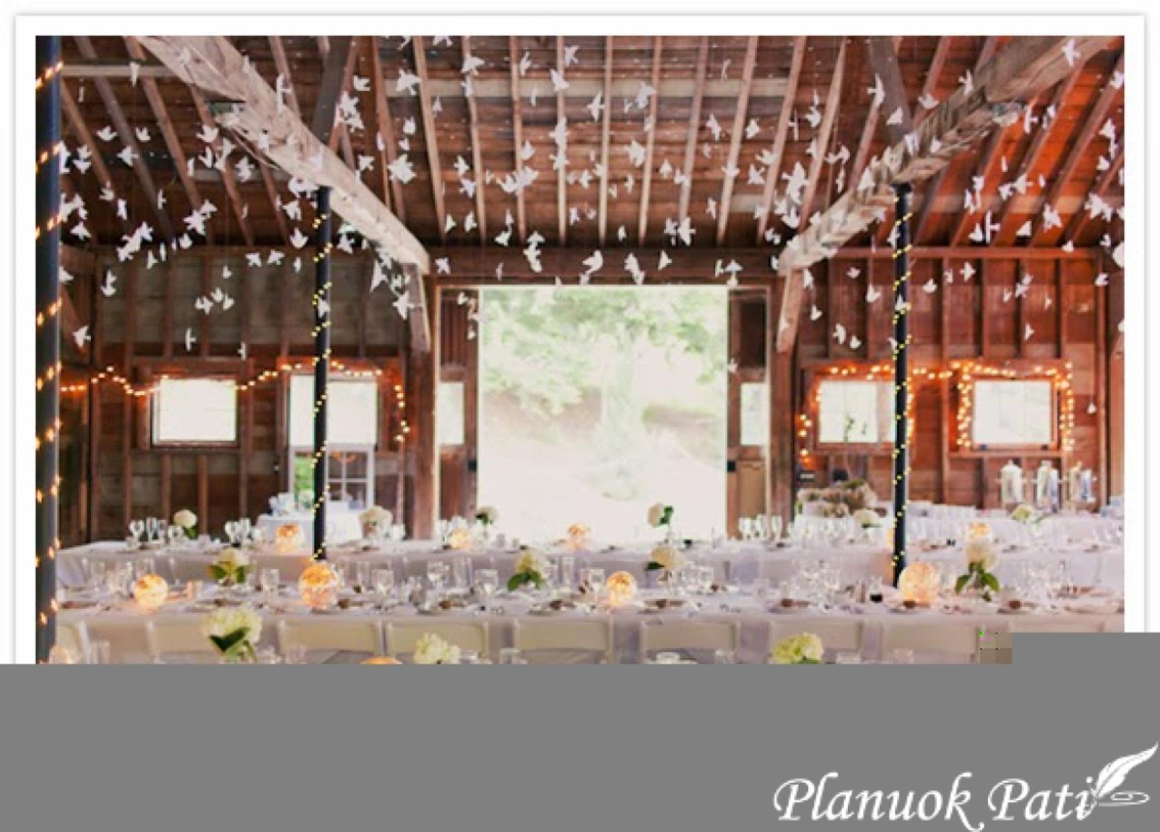 Girliandos - dekoracija vestuvėms