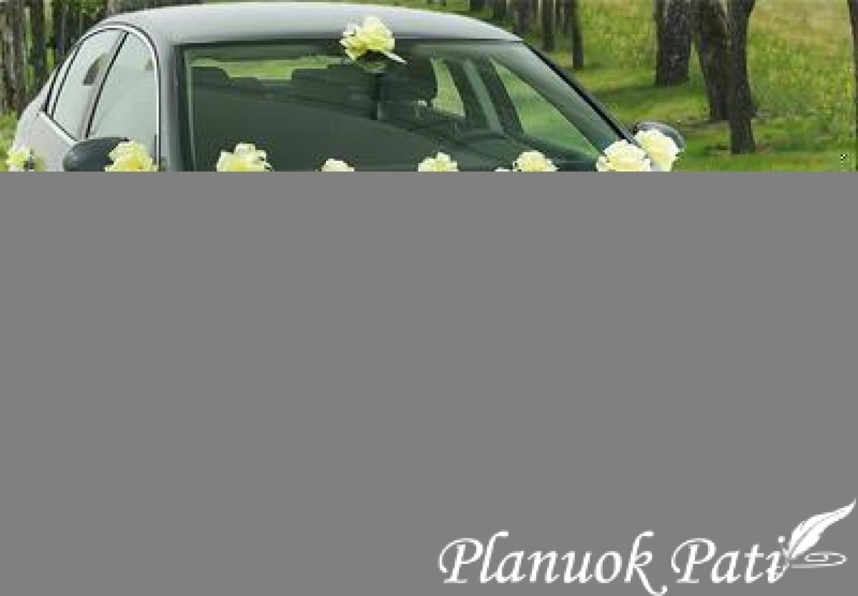 Idėjos kaip papuošti automobilius vestuvėms