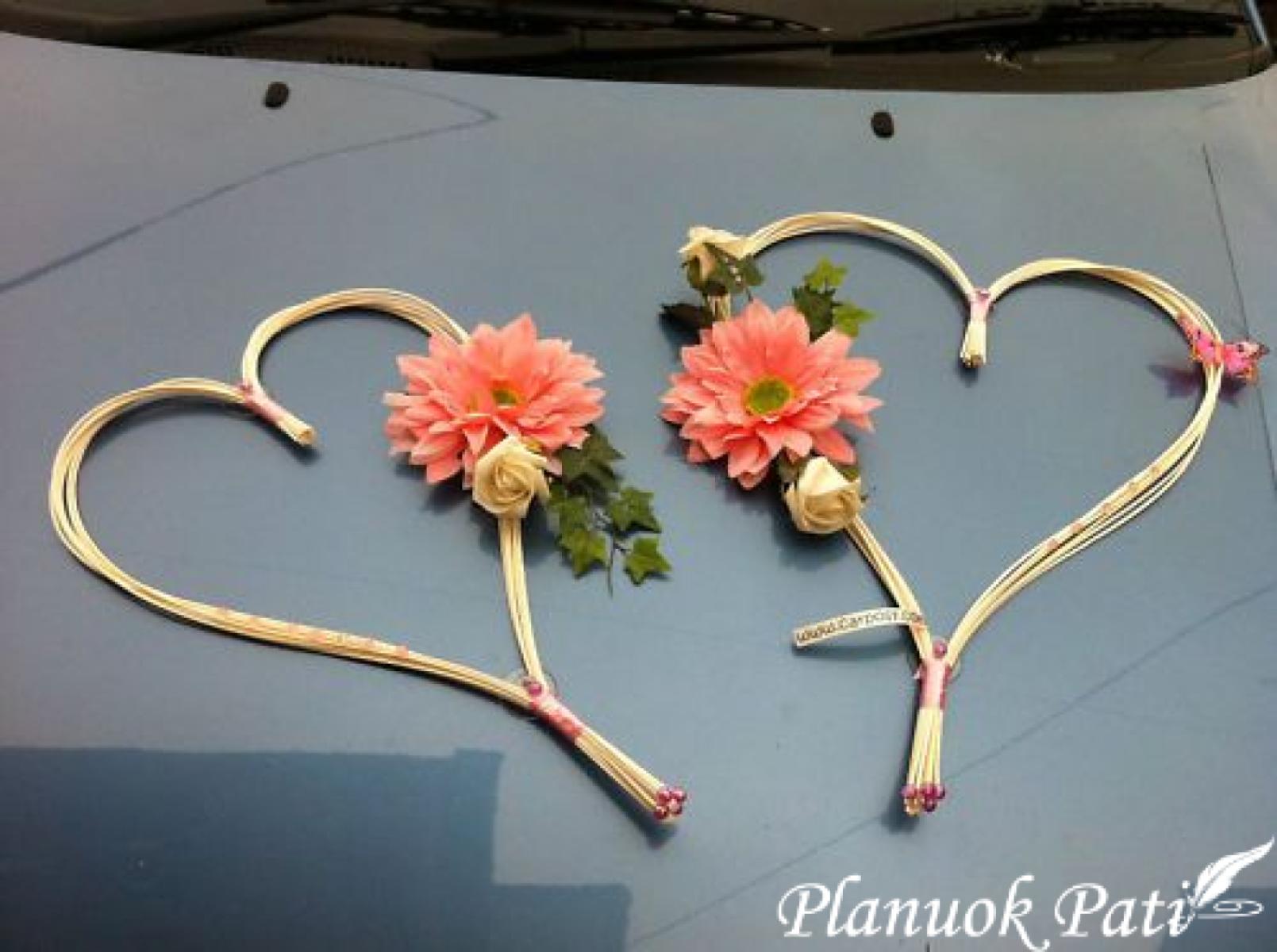 Idėjos kaip papuošti automobilius vestuvėms