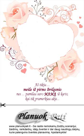 Dovanėlė mamai krikštynų proga