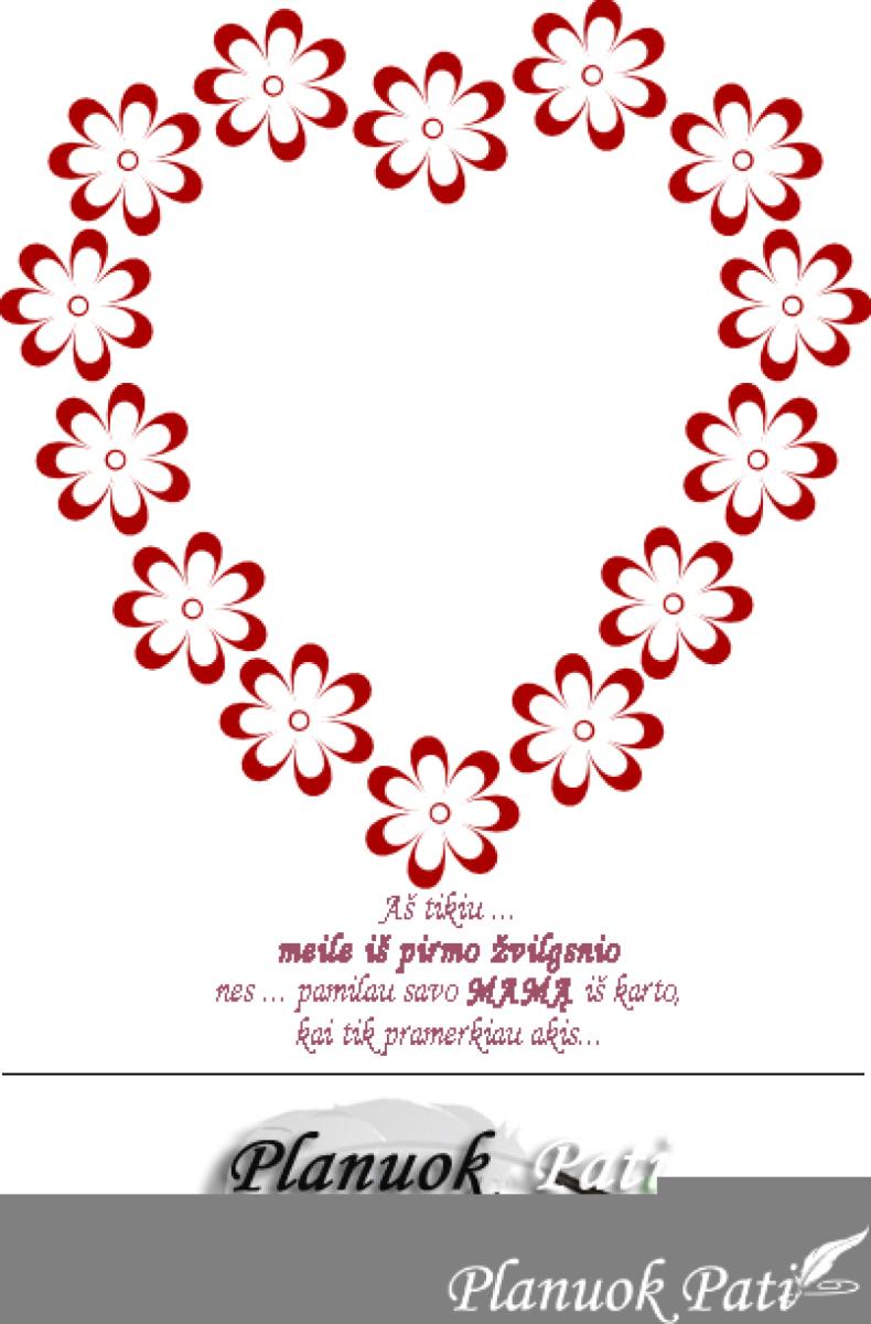 Dovanėlė mamai krikštynų proga