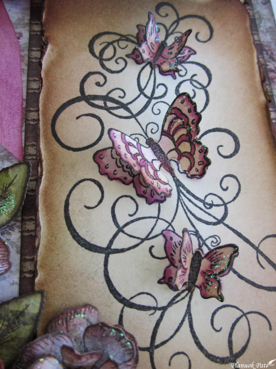 Knygutės dekoravimas (gali būti ir receptų knygutė nuotakai)