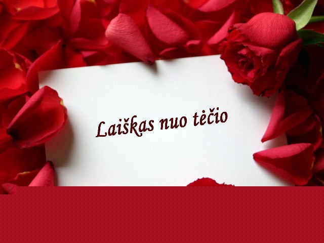 Tėčio laiškas dukrai