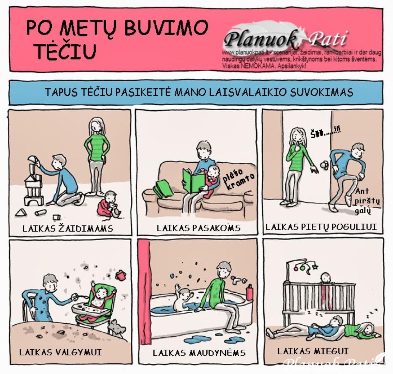 Tėčio gyvenimas - pirmi metai