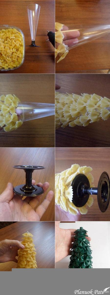 Žaisliukai iš makaronų Kalėdoms ir ne tik