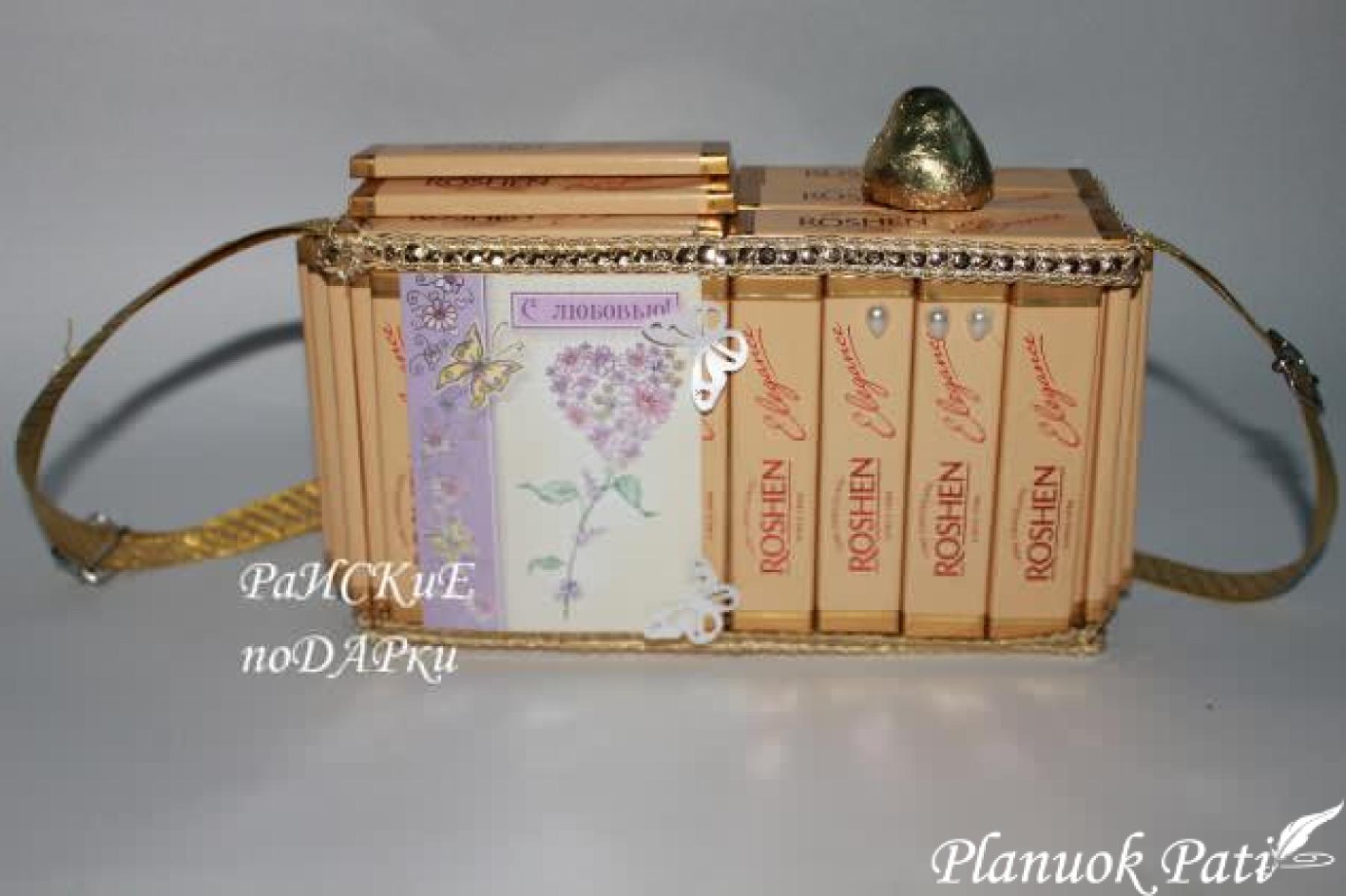 Fotoaparatas iš šokolado ir kavos