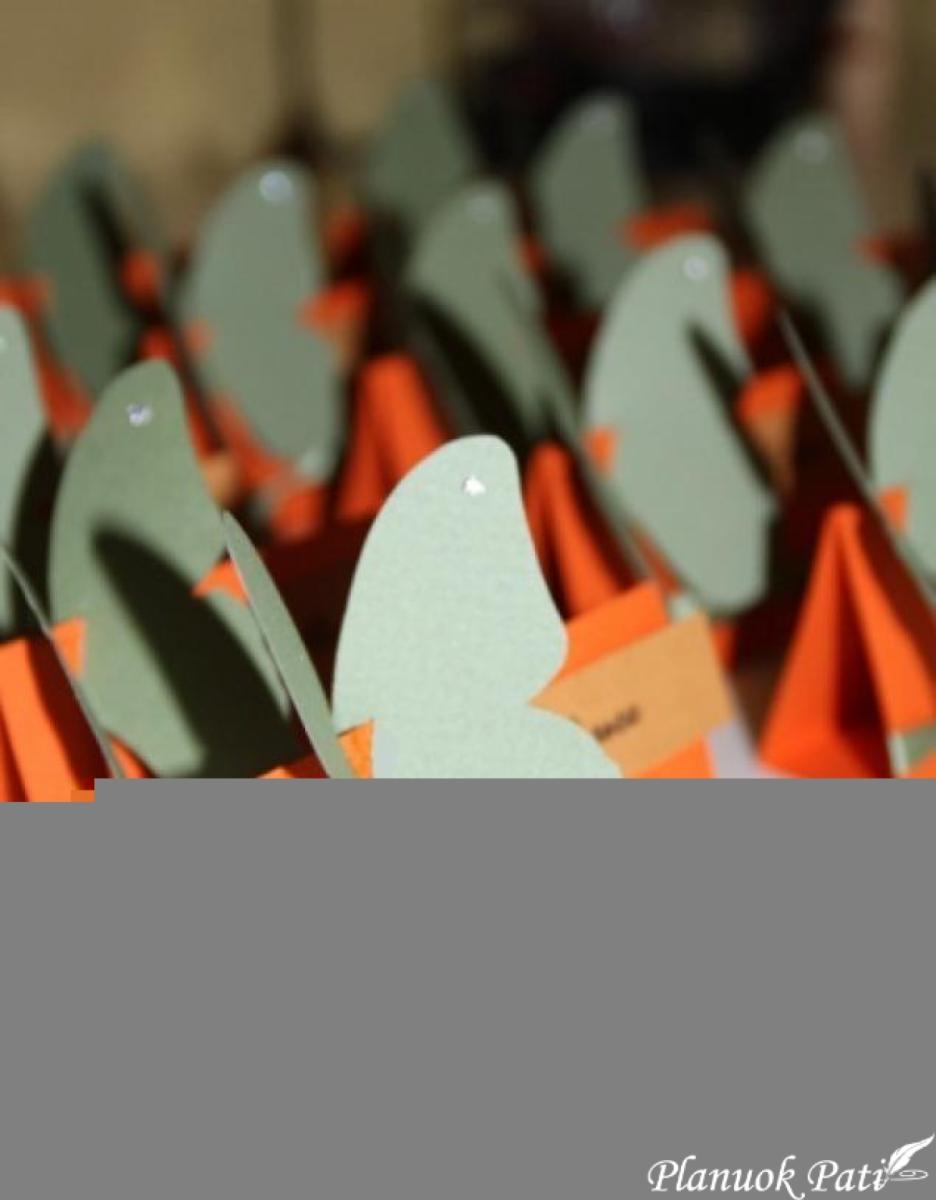 Stalo kortelės - drugeliai