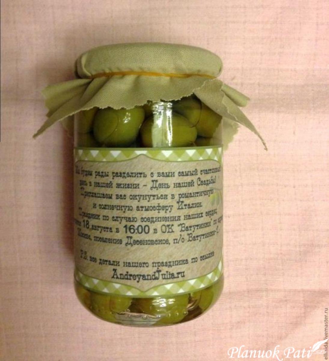 Originalūs pakvietimai - stiklainukai