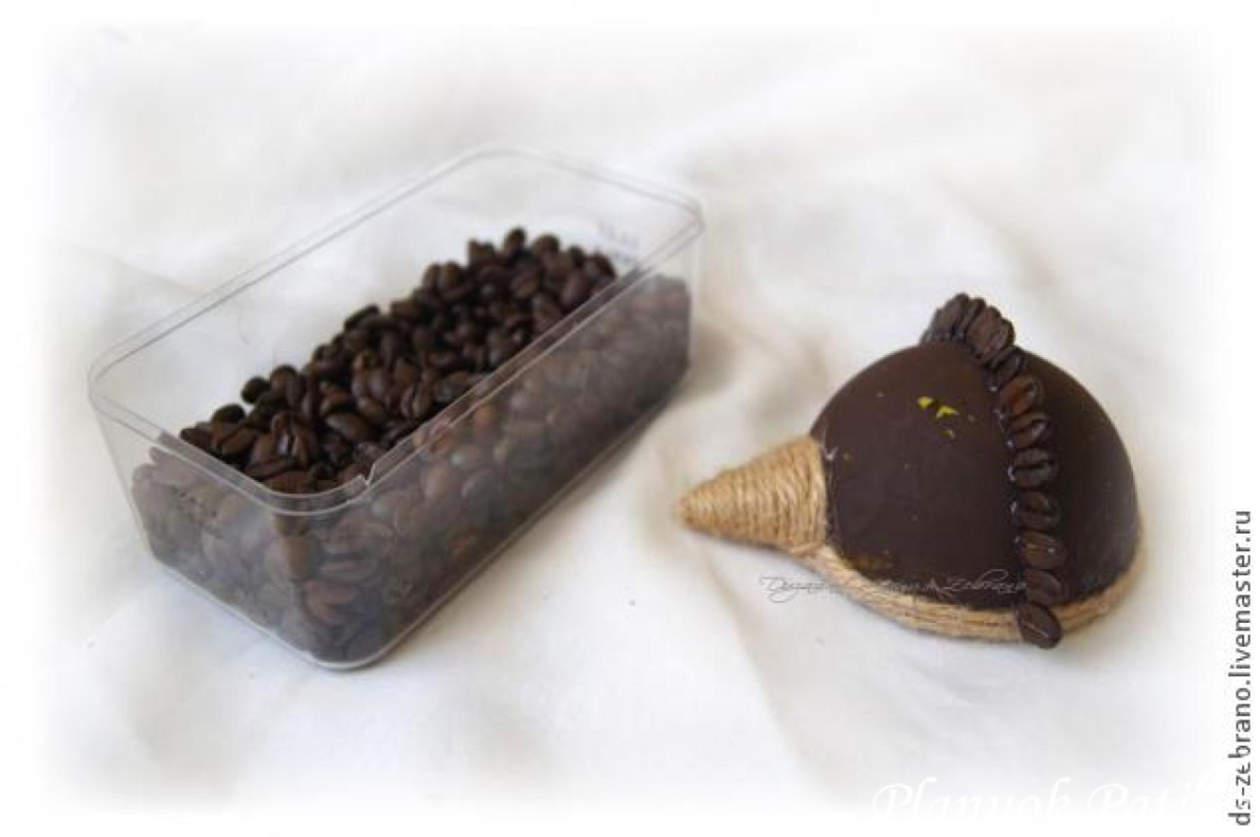 Ežiukai iš kavos pupelių