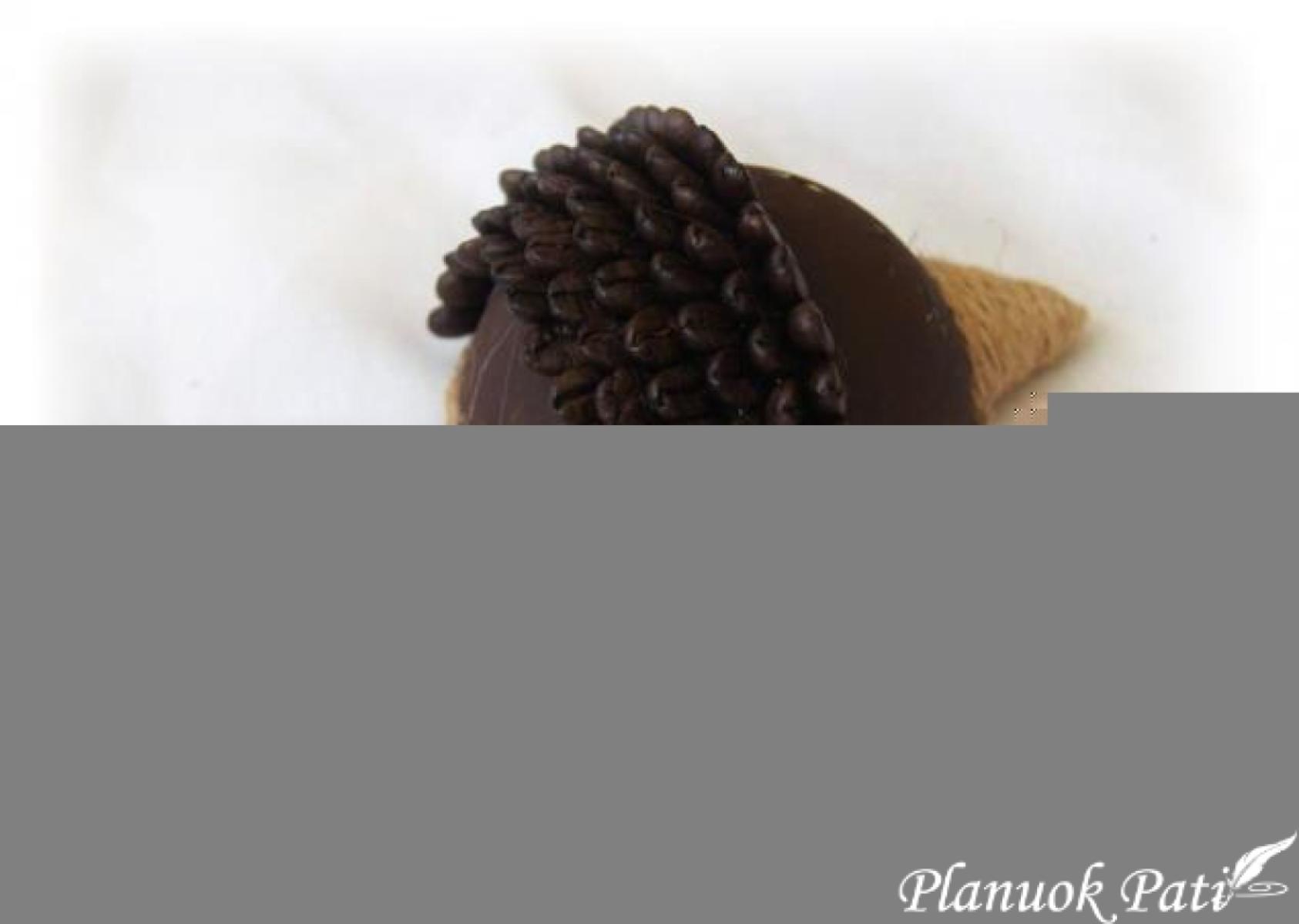 Ežiukai iš kavos pupelių